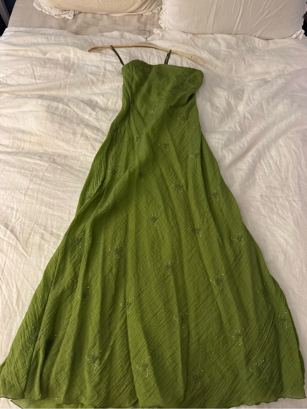 STAUD Cassie Dress in Green - Picture 3 of 4